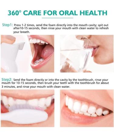 Teethaid mouthwash Teeth Whitening Foam Toothpaste Stain Removal Eliminating Bad Breath Oral Care (3pcs) - Buy Online on GoSupps.com