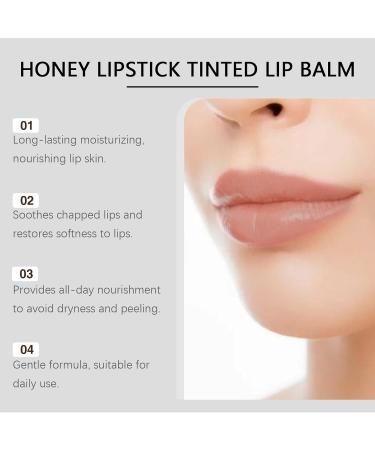  FUYOULILO Black Honey Lipstick Moisturizing Black Honey Lip Balm Black Honey Lipstick for Dry Lips (Black) - Buy Online on GoSupps.com