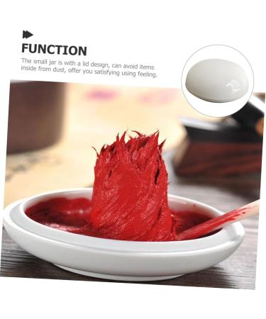 OSALADI Toiletry Containers Sample Containers Mini Containers Makeup Container Lotion Container Lip Balm Containers Small Jar with Lid Travel Storage Jar White Castor Oil Ceramics - Buy Online on GoSupps.com