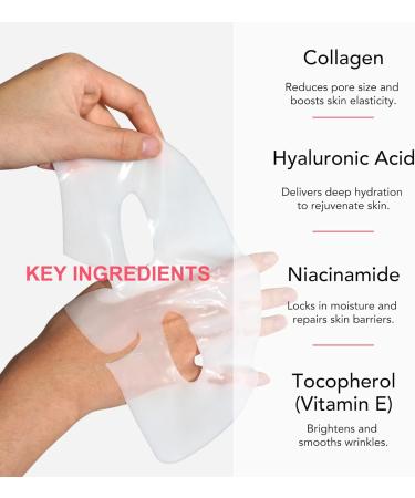  SONGVISON 4PCS collagen night mask collagen gelatin cream hydrols-collagen mask elasticity and hydration pore strengthening smoothing and firming - Buy Online on GoSupps.com