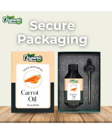 Pure Carrot Oil | Natural Carrier Oil for Skincare Hair Care & Massage - 30ml - Buy Online on GoSupps.com
