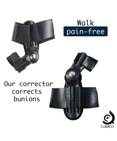 Cubaco Articulated Bunion Corrector & Separator - Black | Relieve Pain & Improve Alignment - Buy Online on GoSupps.com