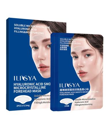 ROUSE Microcrystal Forehead Patch Hyaluronic Acid Forehead Anti-Wrinkle Mask Forehead Frown Wrinkles Treatment Pads Wrinkle Remover Strips Facial Wrinkle Patch