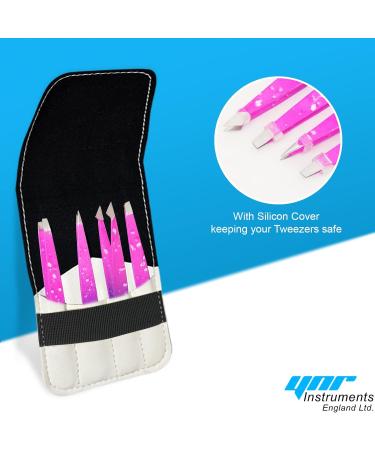 YNR Fine Point Slant Tweezers Women and Men Splinter Ticks Facial Chin Hair Brow and Ingrown Hair Removal Set Sharp Needle Nose Pluckers - Buy Online on GoSupps.com