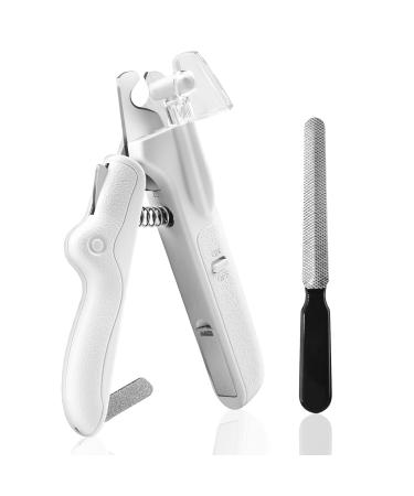 CIICII Dog/Cat Nail Clippers with LED Light Pet Nail Clipper - Dog Nail Trimmer with Built-in Nail File & Extra Dog Nail File for Small Medium Large Breed Dogs & Cats Claw Care Manual Dog Nail Clippers