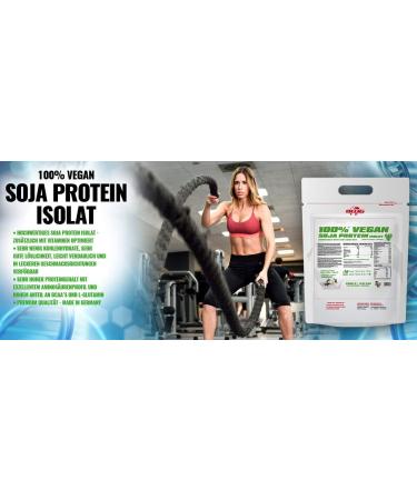 BWG Soy Isolate Protein Shake - 100% Vegan Lactose-Free Non-GMO 2500g Pure Soy Protein Powder - Vanilla Flavor - Buy Online on GoSupps.com