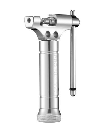 PRO BIKE TOOL Universal Chain Tool with Spare Pushing pin - Compatible with 8-12 Speed Chains Chain Splitter - Silver