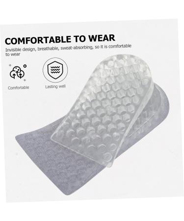 NOLITOY Height Increasing Insoles - 2 Pairs Invisible Shoe Inserts for Men | Shock-Absorption Heel Support Pads | Comfort & Lift 12.3x3.7CM - Buy Online on GoSupps.com