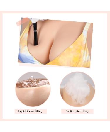 Cyomi Silicone Half Body Breast Forms - Realistic C-G Cup Breast Shapes for Crossdressers & Transgender Cosplay - Ivory White Elastic Cotton Filling - Buy Online on GoSupps.com