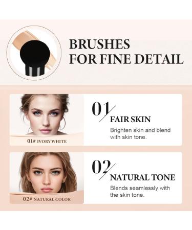 Serenita Cream Bb Cream Korean Flawless Radiant Skin Instantly 2025 New Face Creams Waterproof Oil-Control Moisturizing Concealer Light Touch Perfect Makeup (Ivory 2pcs) - Buy Online on GoSupps.com