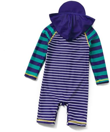 BONVERANO Baby Boys Swimsuit - UPF 50+ Sun Protection, Full-Zip Hoodie, 18-24 Months - Buy Online on GoSupps.com