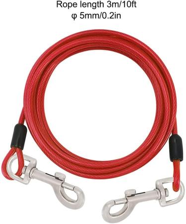 Dongker Hofleine Dog Tie-Out Linen 3m | Heavy Duty Dog Leash for Small/Medium Dogs up to 130 lbs | 360 Rotating Buckle | International Shipping Available - Buy Online on GoSupps.com