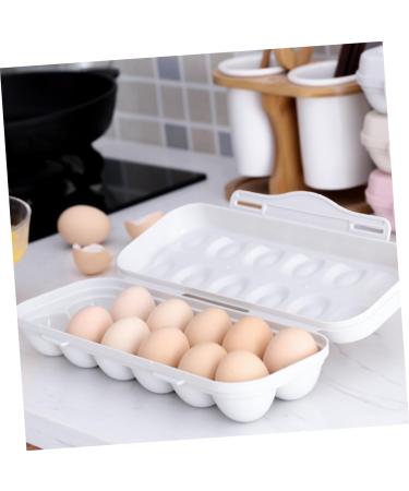 ABOOFAN 2pcs Anti-Collision Damage Chicken Containers for Fridge Pantry Egg Bins for Fridge Food re-usable Grey 30X11X6.5CM - Buy Online on GoSupps.com