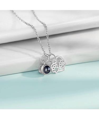 Personalized Albert Band Projection Photo Keychain - Custom Pet Paw Print Gifts for Women Girls and Couples - Buy Online on GoSupps.com
