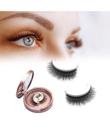 Reusable Self Adhesive Eyelashes Easy Use Waterproof False Eyelashes Eyelashes DL12 DL13 DL14 DL16 DLhz (DL12) 1 Count (Pack of 1)