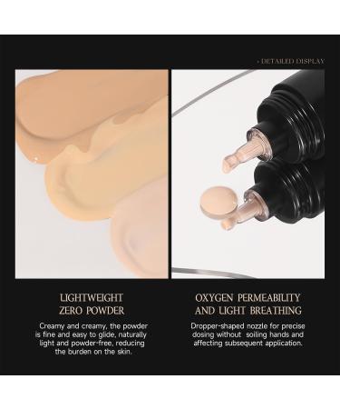  Duroecsain Liquid Foundation | 30ml Delicate Matte Liquid Foundation - Long-Lasting Moisturizing Makeup Base with Shine Control for Women and Girls of All Skin Types - Buy Online on GoSupps.com