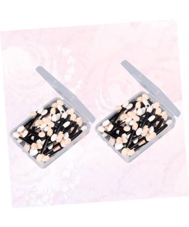 Outanaya 100 Pcs Makeup Application Eye Makeup Brushes Blending Eyeshadow Brush Makeup Black Size 2 Black - Buy Online on GoSupps.com