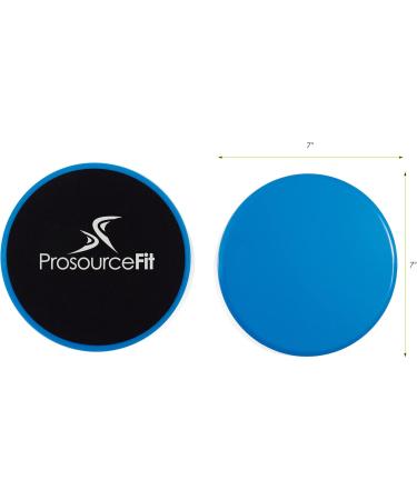 Prosourcefit Core Sliding Exercise Discs - Dual Sided Sliders for Home & Gym Workouts | Full Body Exercise 2 Set Blue - Buy Online on GoSupps.com