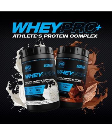 PVL Pro Series Whey Pro+ | Athlete's Protein Complex | 4 Stage Complete Protein Shake (840g Vanilla Ice Cream) Vanilla Ice Cream 840g - Buy Online on GoSupps.com