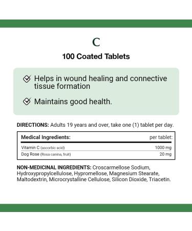 Nature's Bounty Vitamin C Supplement with Rose Hips Helps Maintain Good Health 1000mg 100 Tablets - Buy Online on GoSupps.com