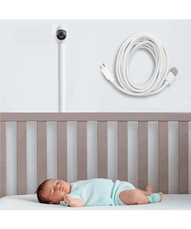 Baby Monitor Cord Replacement - 13ft Micro USB Charger Cable for LBTech, Owlet, Infant Optics, eufy, Moonybaby, VAVA - Buy Online on GoSupps.com