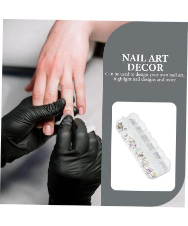 minkissy 1 Box Nail Drill False Nail Jewelry Glitter Rhinestone Nails Nail Crystals Manicure Charm Nail Accessories Rhinestone for Nails Nail Glitter Diamonds for Nails Gem Glass Flat Drill - Buy Online on GoSupps.com