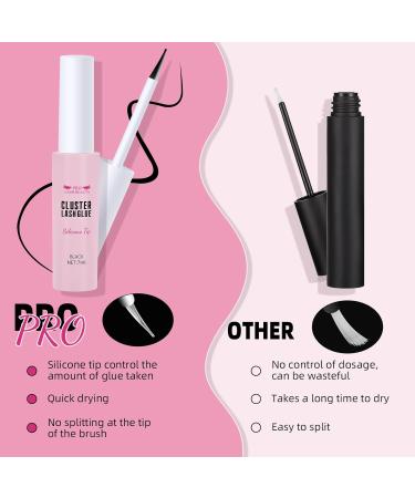 Waterproof Lash Glue for Lash Clusters - Strong Hold Fast Drying Latex-Free (7ml Black) | Perfect for Beginners - Buy Online on GoSupps.com