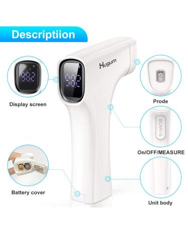 Non-Contact IR Forehead Thermometer for Baby, Kid & Adult - Fever Alarm & Memory Function - Buy Online on GoSupps.com