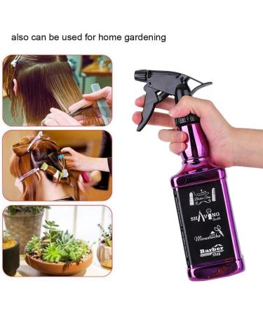 ANGGREK Hair Spray Bottle Hairdressing Barber Spray Bottle Whisky Squirt Bottle Mist Salon Hair Tools Home Gardening Water Sprayer 500ml/16.9oz (Purple) - Buy Online on GoSupps.com