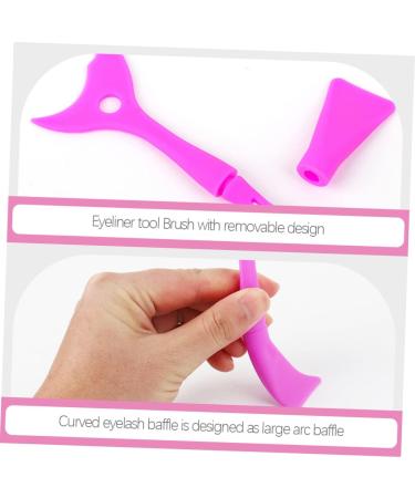 Angoily 3pcs Eyeliner Eyeshadow Baffle Lash Comb Separator Mascara Comb Silicone Eyeliner Make up Shield - Buy Online on GoSupps.com