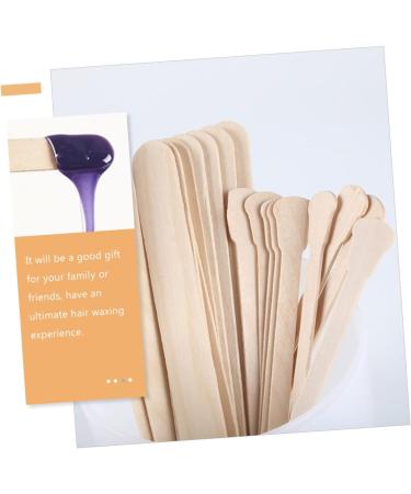 CABILOCK 400 STK Waxed Wooden Applicator Sticks - Portable Wax Tools for Hair Removal & Makeup - Ideal for Waxing Booths - Buy Online on GoSupps.com