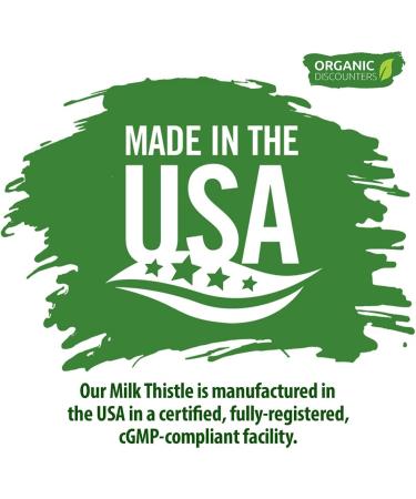 High Potency Organic Milk Thistle Extract 11,250mg - 120 Capsules | Vegan, Non-GMO, All-Natural | Rich in Silymarin Flavonoids - Buy Online on GoSupps.com