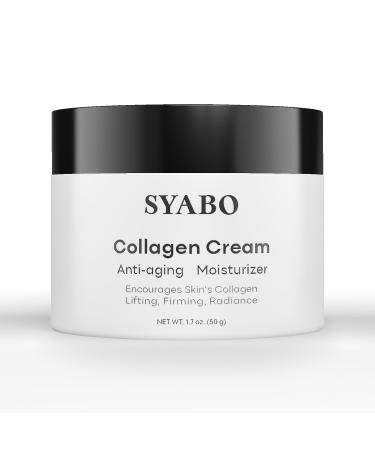 Collagen Cream Anti Aging Face Moisturizer Daily Face Cream Moisturizing Lifting & Recovery Day & Night Cream for All Skin Types 1.7 FL OZ