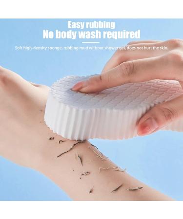 Papasgix Super Soft 3D Exfoliating Bath Sponge - 4PCs Dead Skin Remover for Adults & Kids | Massage & Shower Sponge | International Shipping - Buy Online on GoSupps.com
