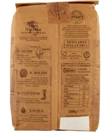  Italian Gourmet E.R. La Molisana Pasta Integrale Farfalle Rigate No. 66 Whole Grain Pasta 100% Italian Wheat Bronze Paste 500g + Italian Gourmet Polpa di Pomodoro 400g - Buy Online on GoSupps.com