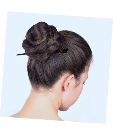 Beavorty Carved Ebony Hairpin Sandalwood Hair Sticks for Women wooden vintage hair sticks Hair Clips jade hair pins bride headpieces for wedding wood hair pin bun Chinese style Miss - Buy Online on GoSupps.com