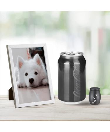TATAANTY Small Pet Urns for Dog Ashes - Keepsake Mini Urn for Cats & Dogs - Aluminum Black Holder - Buy Online on GoSupps.com