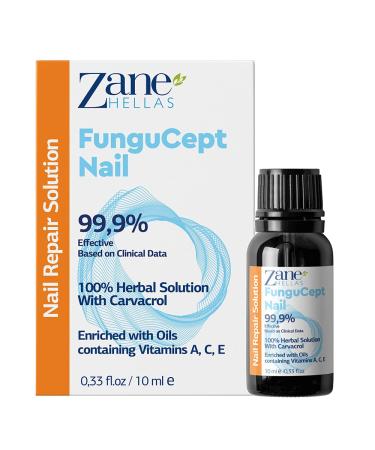 Zane Hellas FunguCept Nail. Nail Solution. Nail Solution for Discolored Thickened Crumbled Nails. Visible Results in 4 Weeks.0.33 oz -10ml - Buy Online on GoSupps.com