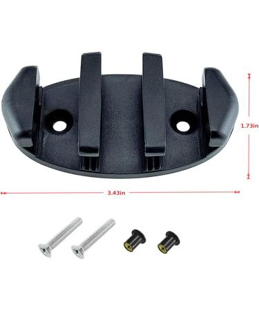 Nylon Kayak Zig Zag Cleats (Black  Pack of 2) - Buy Online on GoSupps.com