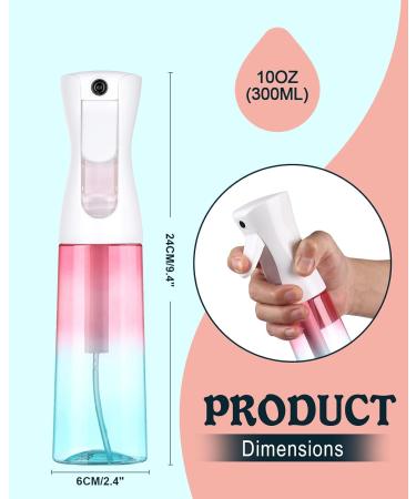 Buy Creamify 300ml Continuous Ultra Fine Spray Bottle - Perfect for Hair Plants & Garden Use | Color Gradient Design - Buy Online on GoSupps.com