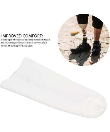 Buy Thickened Silicone Prosthetic Liner Sleeves for Amputees - Reduce Friction & Discomfort | Silicone Gel Prosthetic Sleeves (M) - International Shipping Available - Buy Online on GoSupps.com