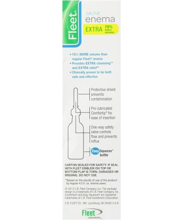 Fleet Enema - Ready-to-Use Saline Laxative 4.5 Fl Oz | Fast Shipping Worldwide - Buy Online on GoSupps.com