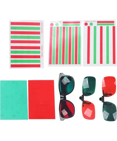 Red Green Amblyopia Glasses for Color Blindness | Protanopia & Anerythrochloropsia Reading Aid | International Shipping - Buy Online on GoSupps.com