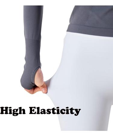 Kiderence Youth Girls White Athletic Capri Leggings - Size 11-13 Years | Dance, Running, Yoga Shorts - Buy Online on GoSupps.com