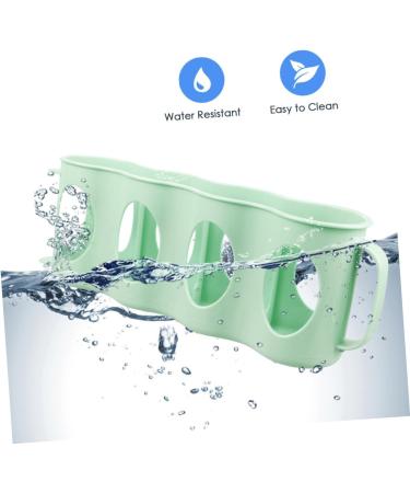 Alipis 2pcs 4 Holder Plastic Refrigerator Hand Can Storage Section Pull Beverage Green Type Organizer Green 10.5X30CM - Buy Online on GoSupps.com