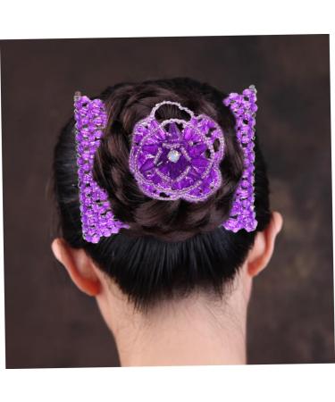 Beaupretty Hair Comb Gel Nail Polish Hair Hoop Womens Oktoberfest Accessories Short Hair Beautiful Headdress Hair Device Bday Decorations for Women Fascination Rn Beaded Headgear Purple - Buy Online on GoSupps.com