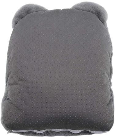 Haofy USB Foot Warmer - Cartoon Pattern Electric Heating Slippers for Cold Feet | Gray | Perfect for Home Travel & Office - Buy Online on GoSupps.com