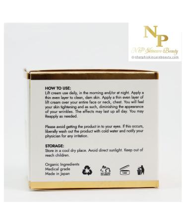 NP Skincare Instant Lift Cream - Vitamin C Argireline & Plant Stem Cells for Youthful Skin | Reduces Wrinkles Puffiness & Dark Circles - 50g - Buy Online on GoSupps.com