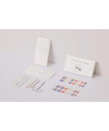 DANNI & TONI Semi Cured Gel Nail Strips - Summer Beach Holiday Gel Nail Stickers - 28 Stickers - Buy Online on GoSupps.com