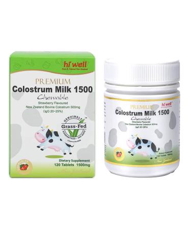 Hi Well Premium Grass-Fed Colostrum Milk 1500 120Tablets